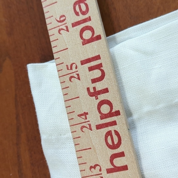 Mercer & Madison Womens White Linen Tie Waist Wide Leg Pants Size 6 Side Zipper - Picture 12 of 14